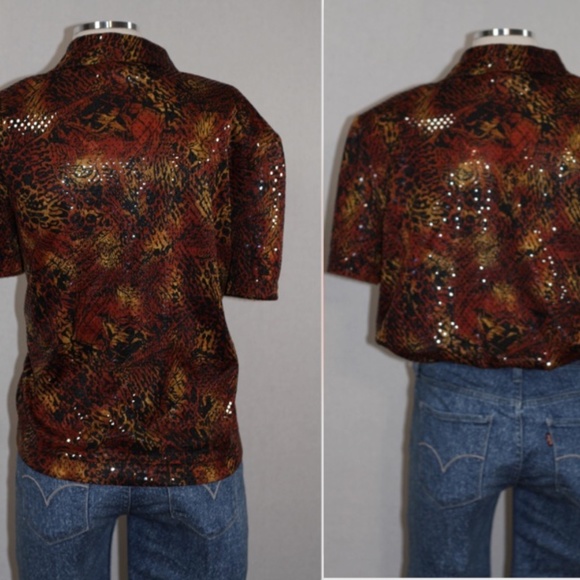 Miss Dorby Snakeskin Blouse - Picture 13 of 14